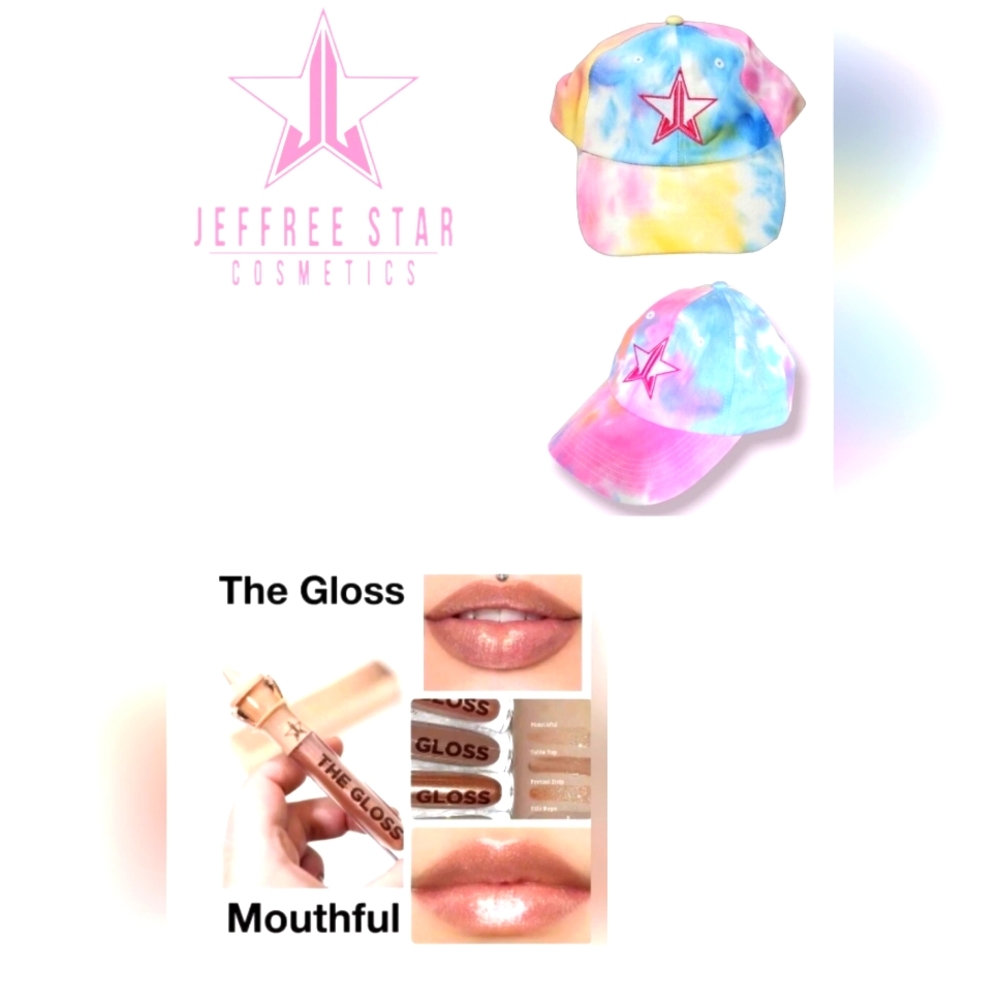 🔥NEW JEFFREE STAR TIE-DYE CAP AND GLOSS SET